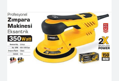 SGS5253 ZIMPARA MAKİNESİ EKSANTRİK 350 WATT 